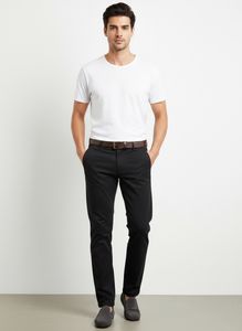 Men's Black Casual Trousers