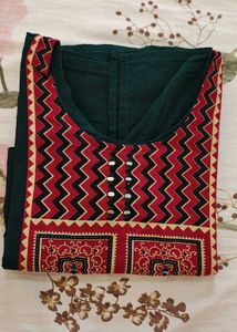 Bottle Green Kurti (Bust 34)