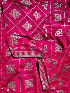 Elegant Red &amp; Gold Kurta