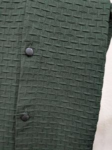 Textured Dark Green Shirt