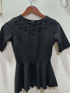Black Top With Side Zip