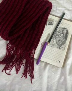 crochet Chunky Knit Mikasa scarf💓