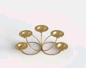 Elegant Shining Golden 5 Diya For A Special Look