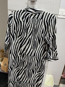 Stylish Zebra Print Maxi Dress