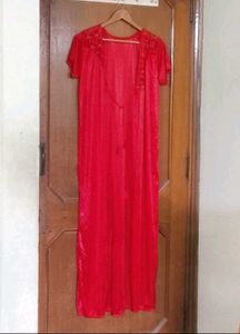 Brand new Elegant Red Nightgown with Lace Detail
