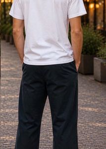 Men's Black Relaxed Fit Pants