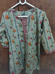 Floral Print Kurta