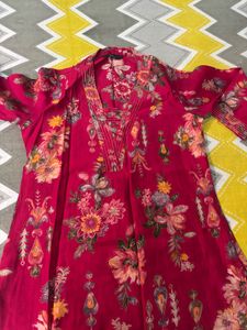 Vibrant Floral Print Kurta