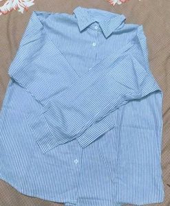 Classic Blue Striped Button-Down Shirt