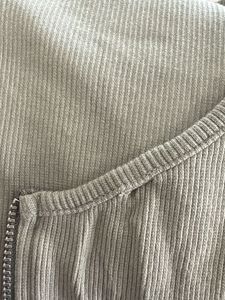 Ribbed Zipper Tank Top