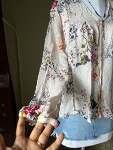 Bohemian Floral Print shirt