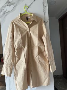 H&M Beige Shirt Dress