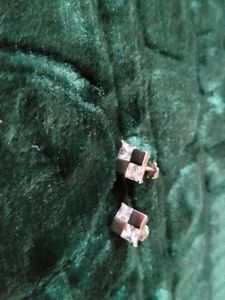 Sparkling Square Stud Earrings