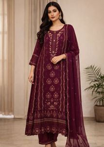 Original Pakistani Aghanoor Floor Length Dress