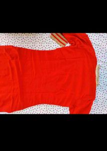 orange 🧡 Kurta with Gold Embellishments