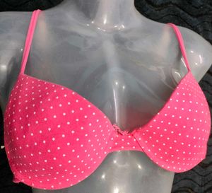 Pink Polka Dot Bra 🤎