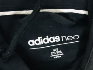 Adidas Black Zip-Up Hoodie original With QR code