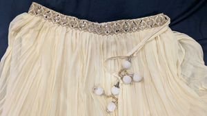 Cream Lehenga Choli Set