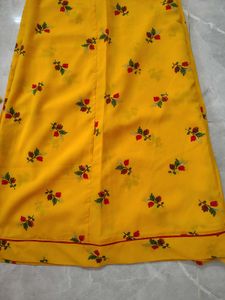 yellow rajasthani suit