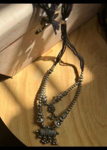 Choker oxidised silver jewellery thambi collection