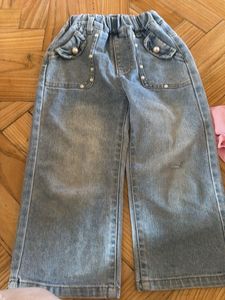 Cute Embellished Wide Leg Jeans