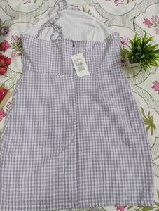 Cute Gingham Checkered Dress
