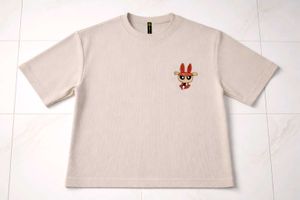 Cute Cartoon Embroidered T-Shirt