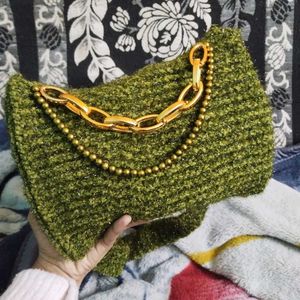 Crochet Chained Sling Bag- Handmade 🧶