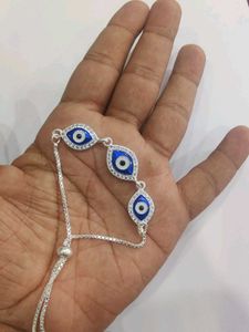 Evil Eye Bracelet Pure Silver
