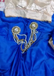 ready to where   Royal Blue Saree with Embellished