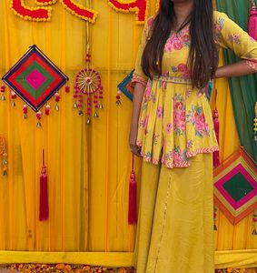 Yellow Haldi co ord set