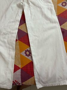 white Wide Leg Jeans