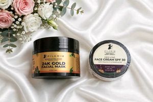 💖 Pilgrim 24K Gold Facial Mask + Red Vine Face Cr