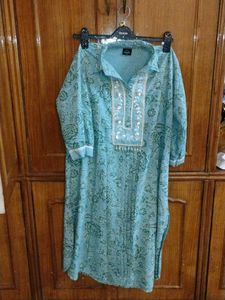 Beautiful Blue Floral Kurta Set