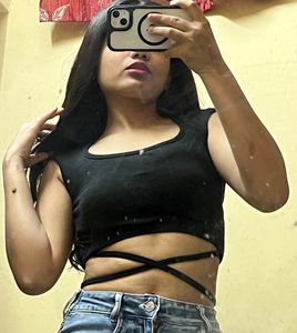 Black Wrap Around Crop Top