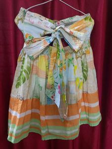 Price🔽Vintage Tie Up Strapless Frock 🎀