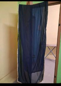 Navy Blue Anarkali Kurta Set with Dupatta