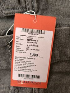 Cinocci Gray Denim Jacket