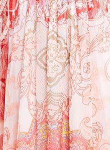 ✅Off-White &amp; Pink Fusion Floral Maxi Skirt For Women 🌸🥰
