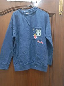 Blue Graphic Sweatshirt