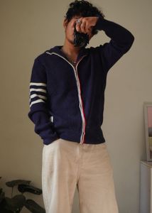 Thom Browne Striped Zip-Up