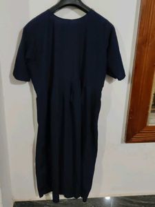 Feeding top :Navy Blue Casual Dress