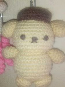 Handmade Crochet Dog Keychain