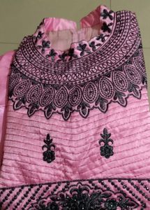 Pink Embroidered Kurta Set