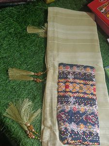 Beautiful Ethnic Saree with tassels