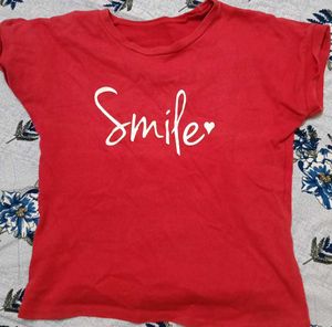 Red Smile Graphic Tee