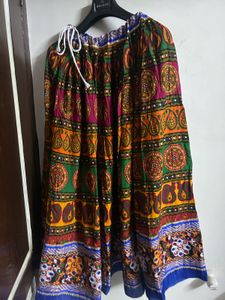 Boho Ethnic Print Maxi Skirt