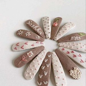 Embroidered Floral Hair Clips any 15