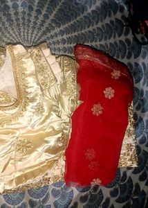 Bridal Lehenga Colour Cream