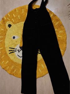 Black Denim Overalls for Women